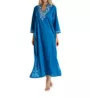 La Cera 100% Cotton Woven Embroidered Jacquard Caftan 3117