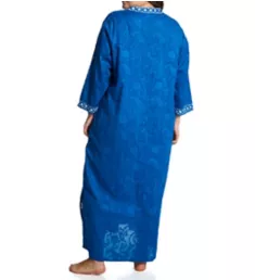 Plus 100% Cotton Woven Embroidered Jacquard Caftan