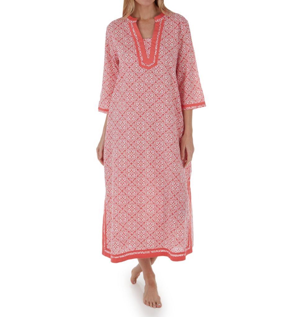 100% Cotton Abstract Caftan-fs