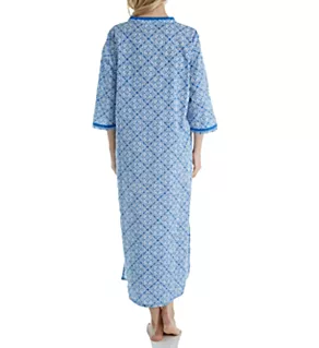 100% Cotton Woven Tile Print Caftan