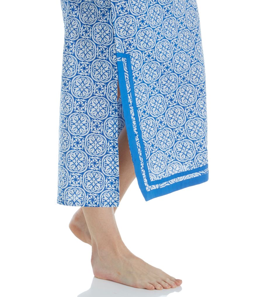 La Cera 100% Cotton Woven Tile Print Caftan 32681 - Image 3