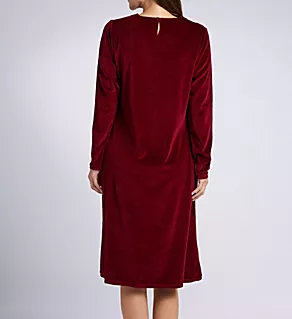 Velour Dress Rust S
