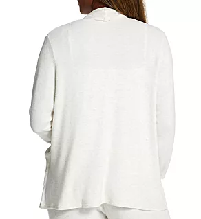 Plus Comfort Cascade Cardigan Oatmeal 1X