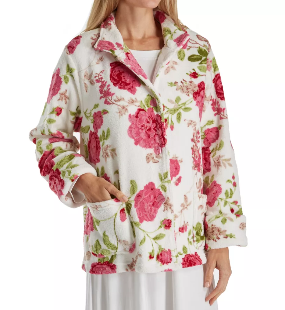 Bed Jacket Red/White S