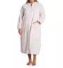 La Cera Embossed Rose Ballet Zip Robe 8813 - Image 5