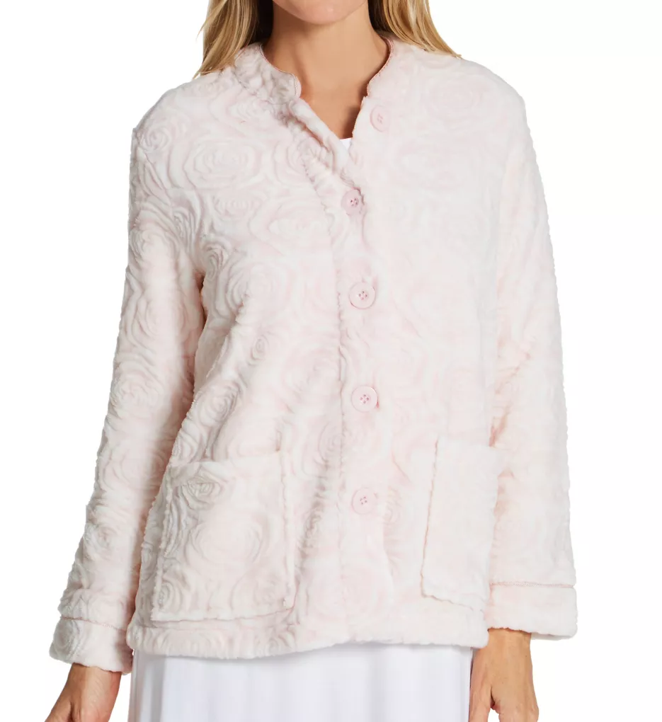 La Cera 100% Polyester Fleece Bed Jacket 8823 - Image 1