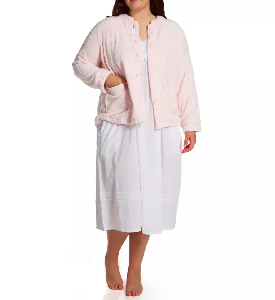La Cera Plus 100% Polyester Fleece Bed Jacket 8823X - Image 3