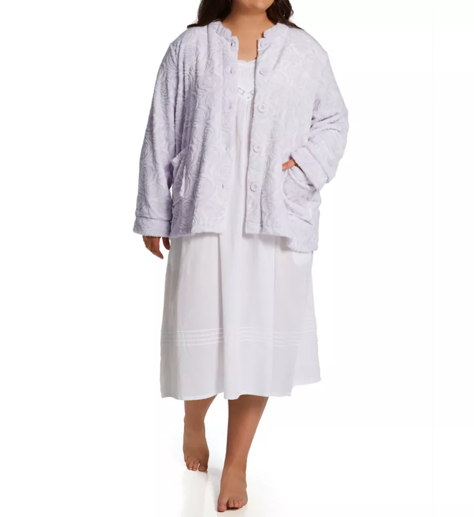 La Cera Plus 100% Polyester Fleece Bed Jacket 8823X - Image 4