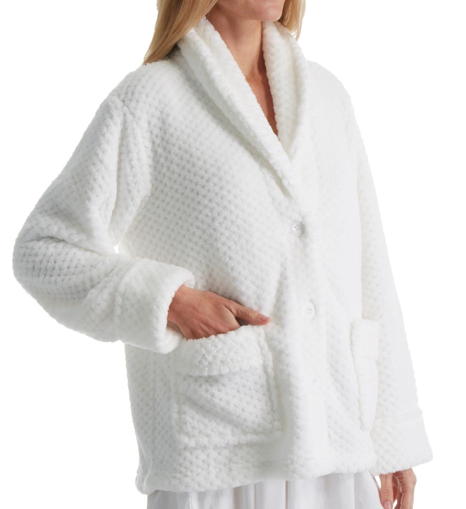 Ladies fleece 2024 bed jacket