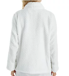 100% Polyester Honeycomb Fleece Bed Jacket White S