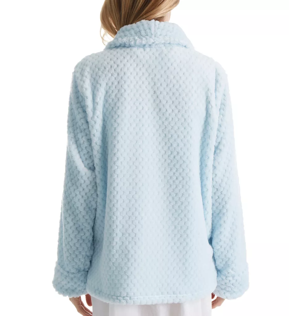 100% Polyester Honeycomb Fleece Bed Jacket Blue S