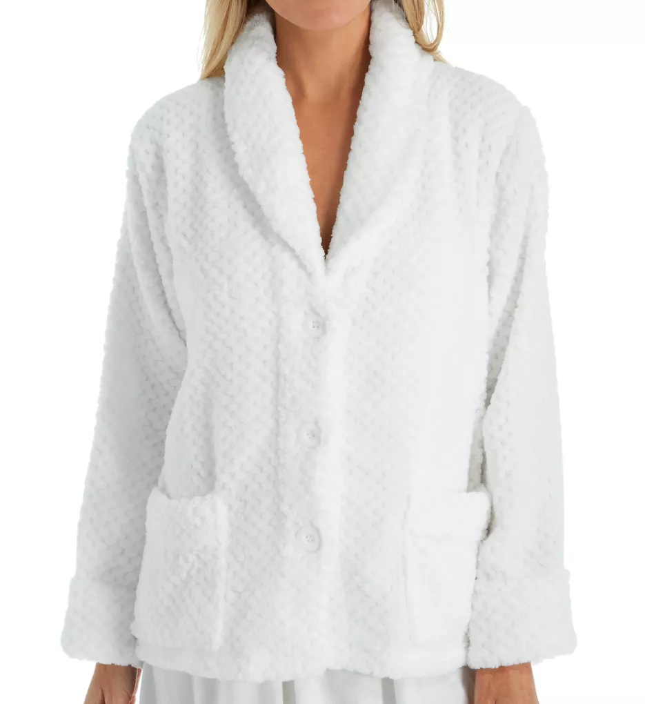 La Cera 100% Polyester Honeycomb Fleece Bed Jacket 8825 - Image 1