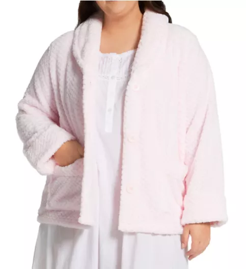 La Cera Plus 100% Polyester Honeycomb Fleece Bed Jacket 8825X