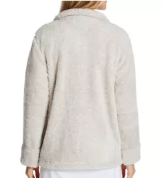 100% Polyester Fleece Bed Jacket Taupe S