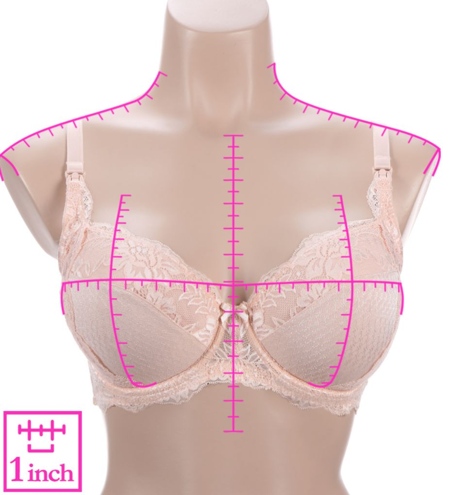 Lace and Jacquard Full Coverage Nursing Bra-ns7