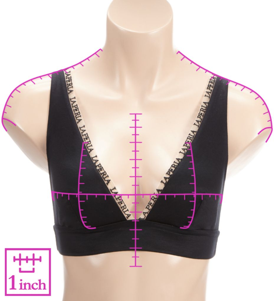 Imagine Triangle No Wire Bra Black/Sahara S by Perry Ellis