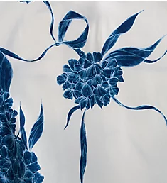 Seta Silk Printed Chemise Off White/Dusty Blue XS