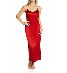 Seta Silk Long Nightgown Red Tango XS