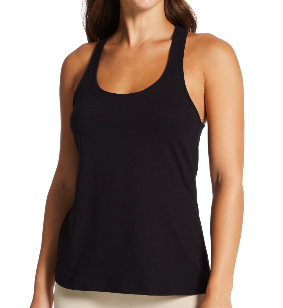 La Perla Camisoles  Tank top in black stretch cotton - Womens