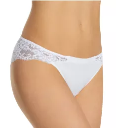 Souple Lace Trim Brazilian Panty White XS