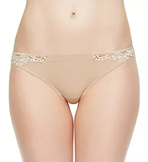 Souple Lace Trim Thong Nude L