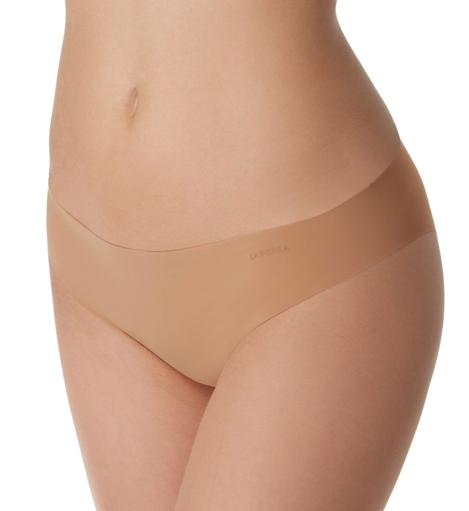 Beige Souple Slip Thong by La Perla on Sale