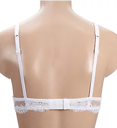 Souple Push Up Bra with Lace Wings White 38D