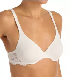 Souple Underwire Bra with Lace Wings White 32B