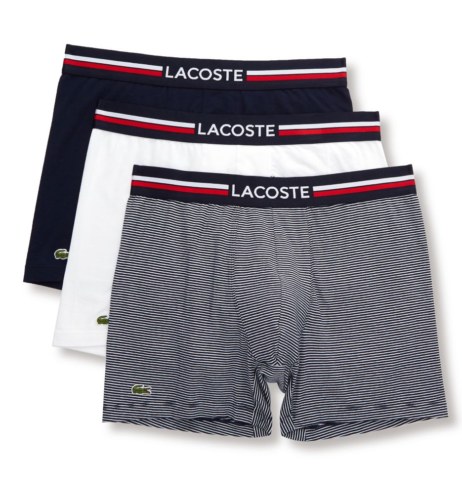 Boxer shorts LACOSTE Underwear trunk Black/ White/ Grey