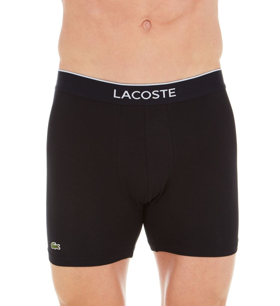 Lacoste - 3 Pack Iconic Trunks With Three-Tone Waistband - Blue/Grey/R –  Trunks and Boxers