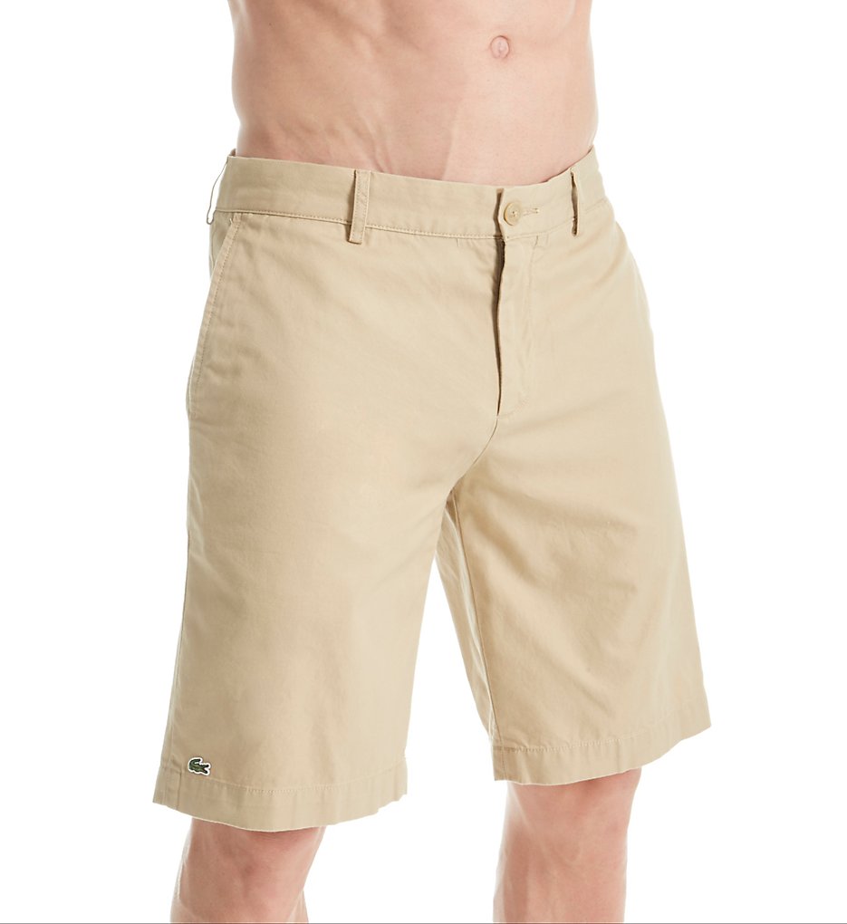 Lacoste FH0561-51 Classic Fit 10 Inch Bermuda Short (Khaki 36)