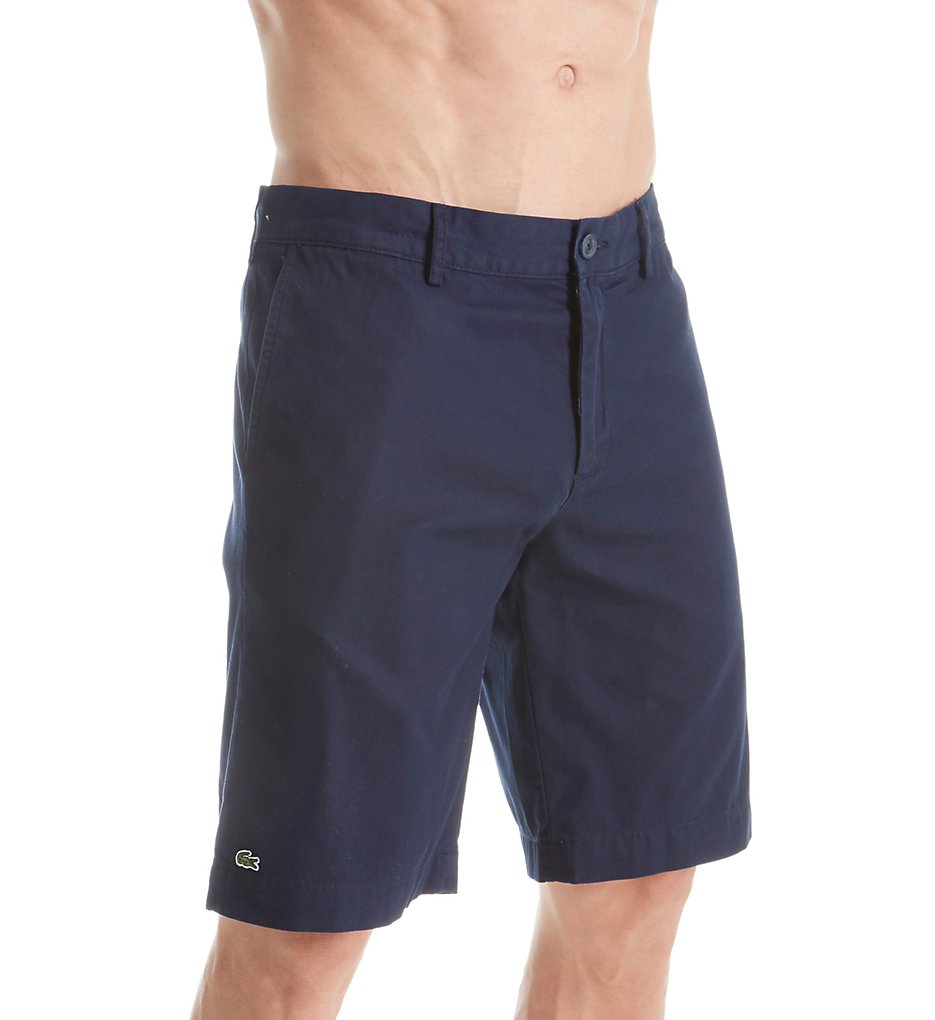 Lacoste FH0561-51 Classic Fit 10 Inch Bermuda Short (Navy Blue 34)