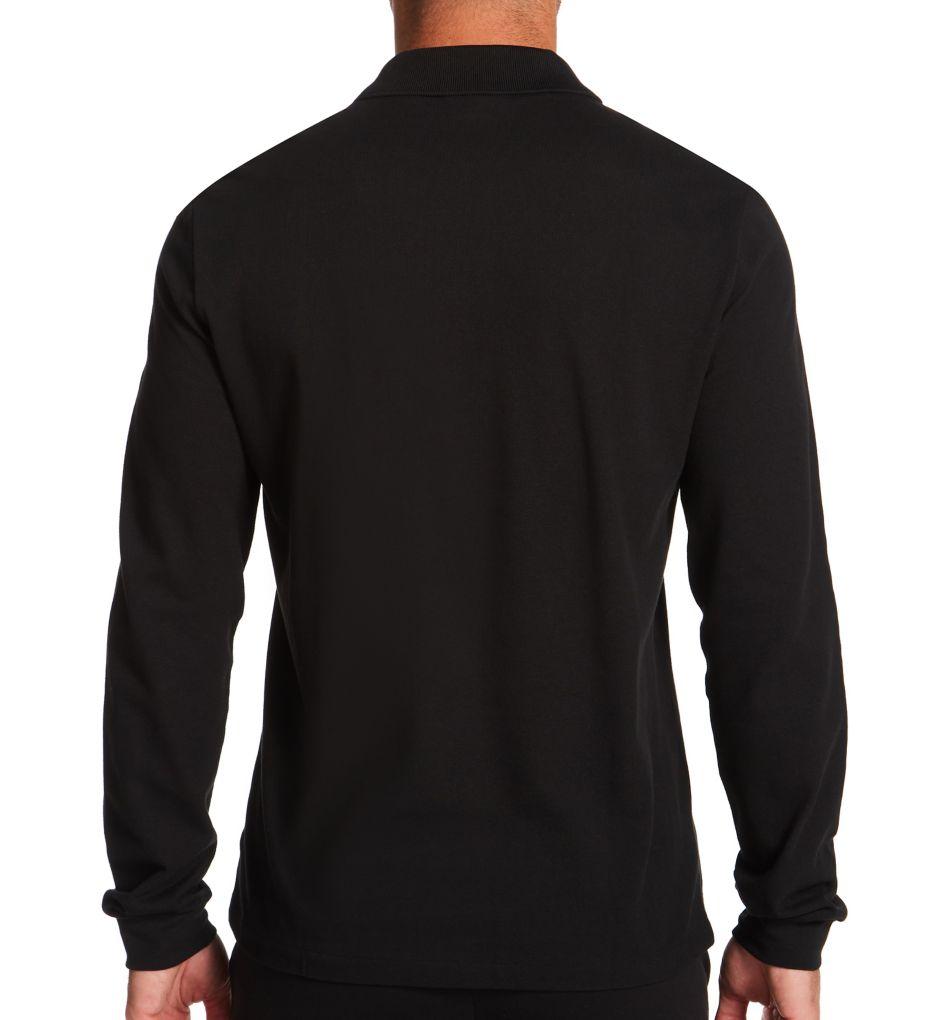 Classic Pique 100% Cotton Long Sleeve Polo-bs