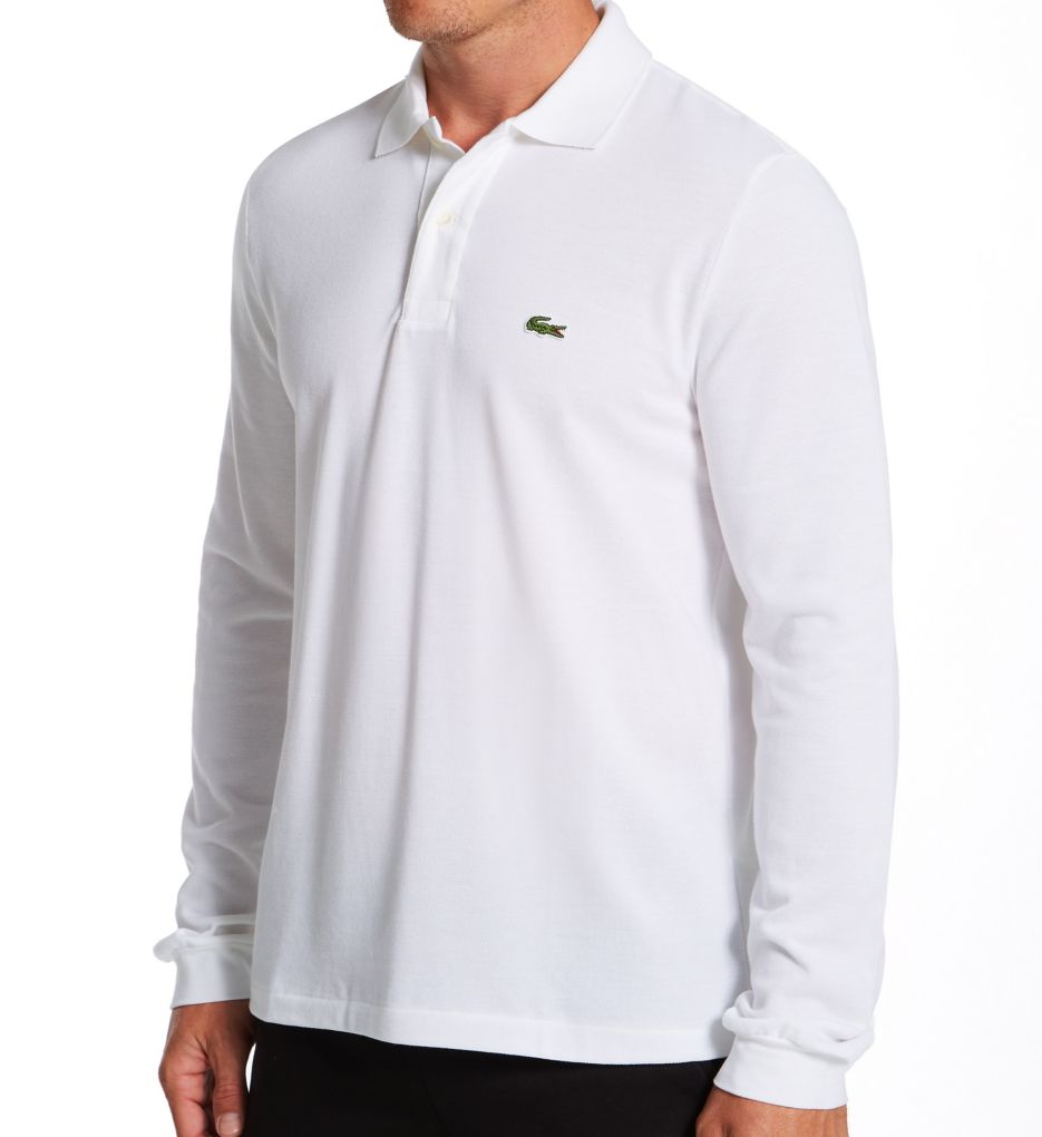 Essentials Men's Long-Sleeve Pique Polo