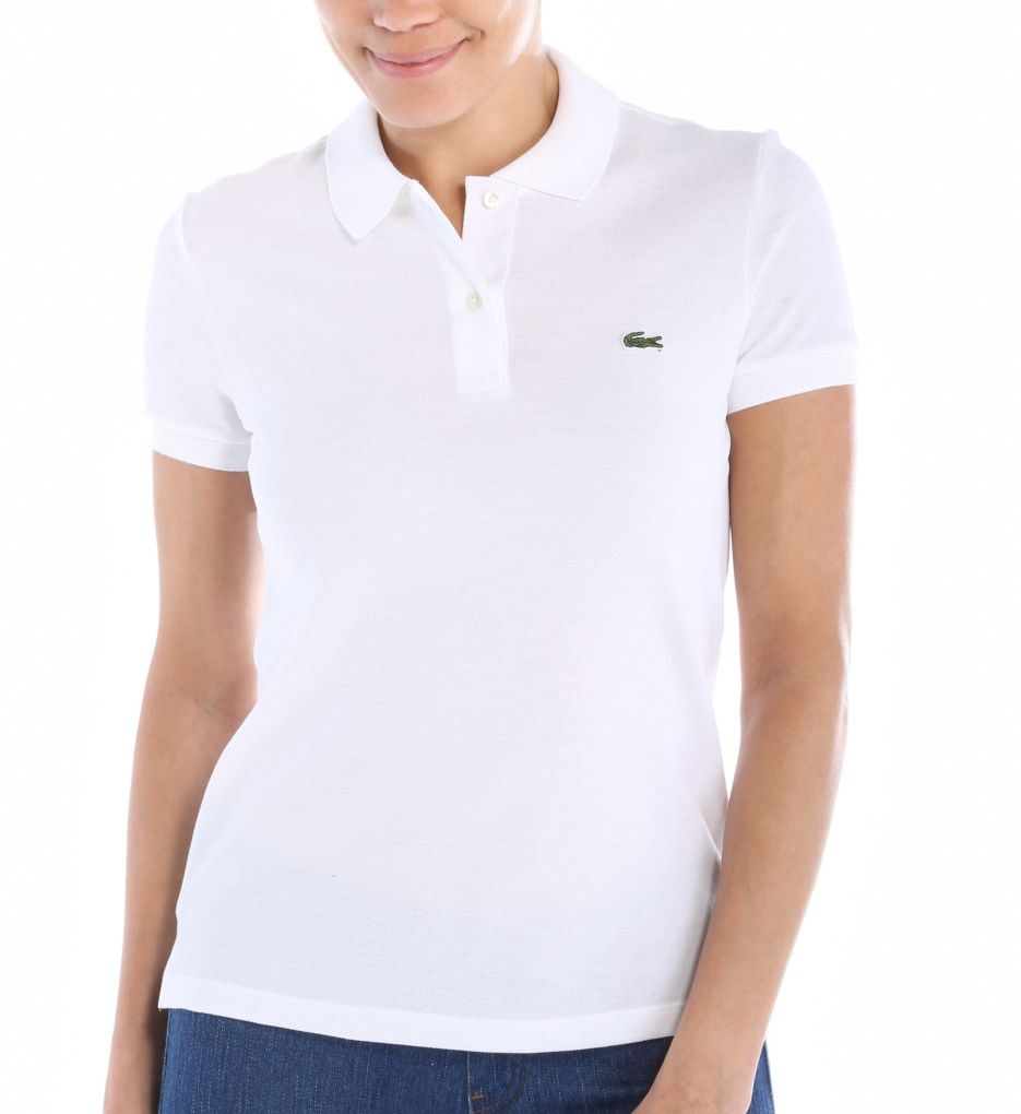 Short Sleeve 2 Button Classic Fit Pique Polo-fs