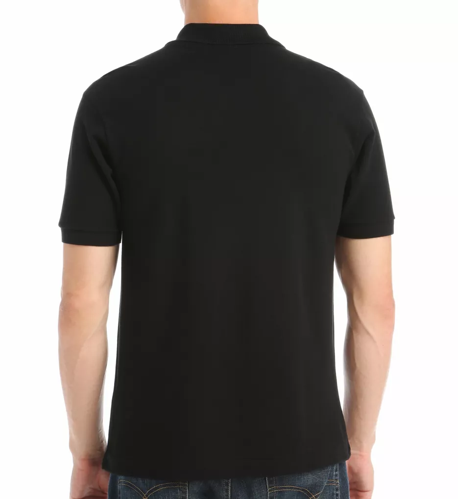 Big and Tall Classic Pique 100% Cotton Polo BLK 2XL