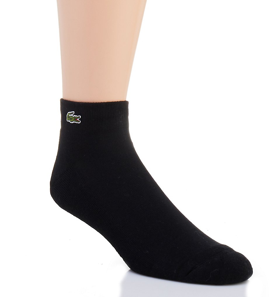 Lacoste RA9770-51 Men's Sport Quarter Sock (Black)