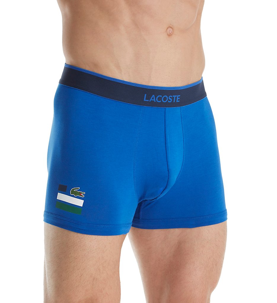 Lacoste RAM5416 Colours Cotton Stretch Trunk (Blue)