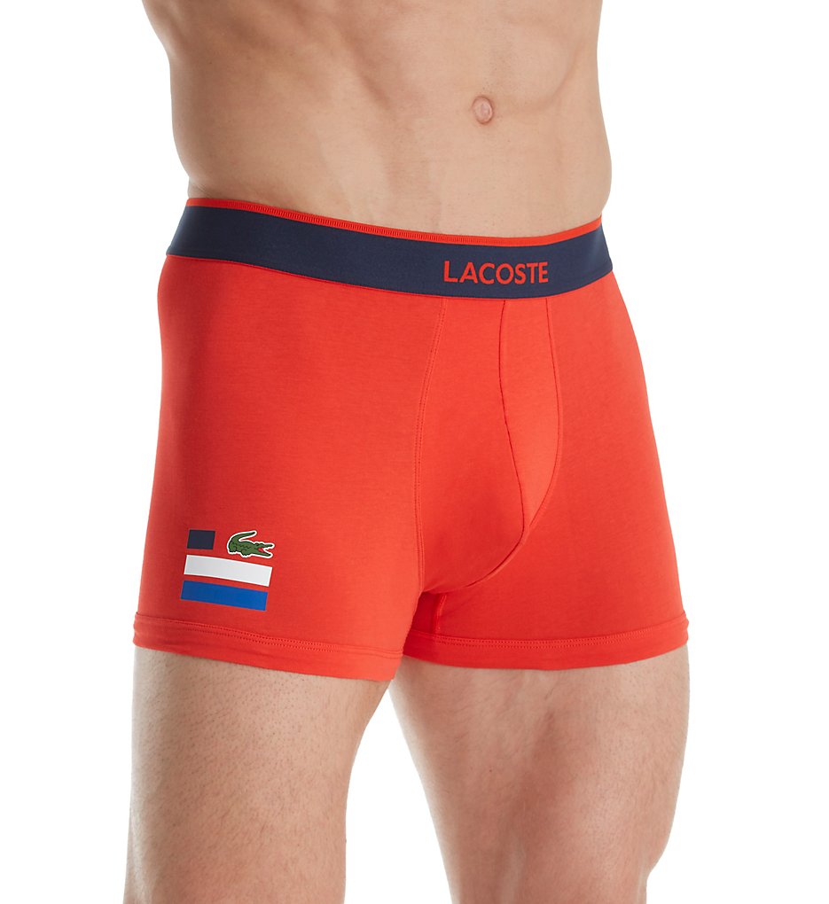 Lacoste RAM5416 Colours Cotton Stretch Trunk (Red)