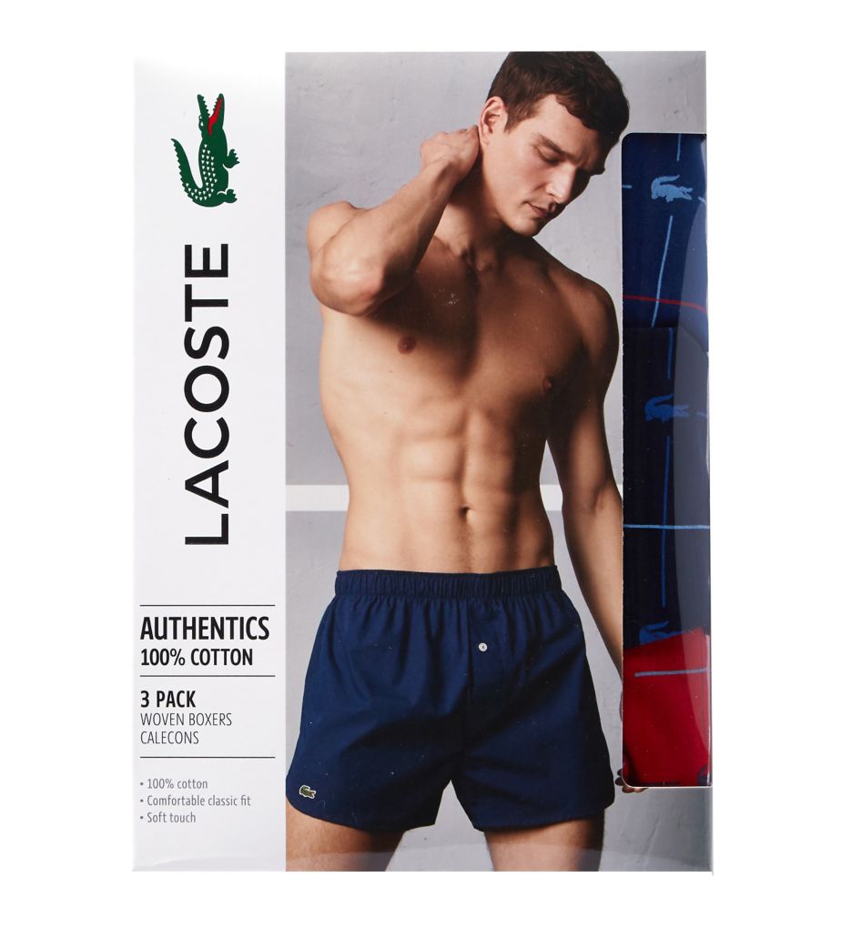 Authentics Woven Cotton Boxers - 3 Pack-cs1