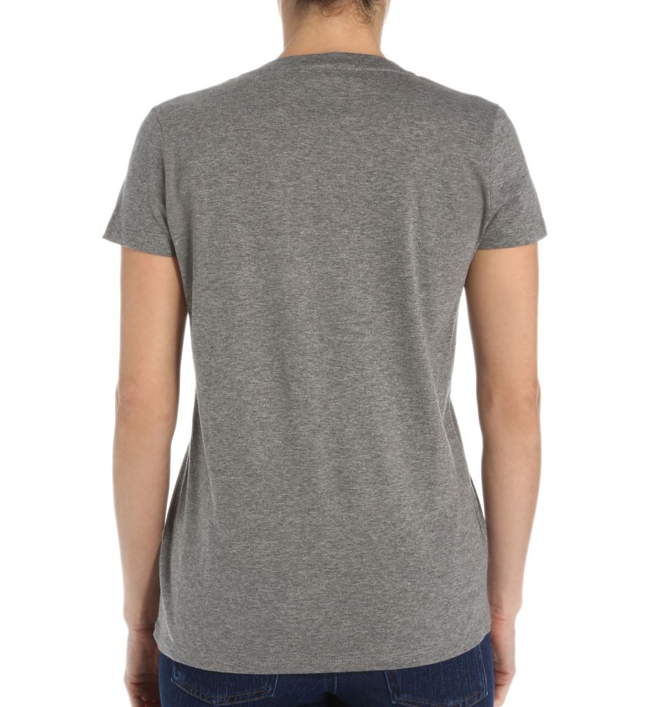 Short Sleeve Cotton Jersey V-Neck T-Shirt-bs