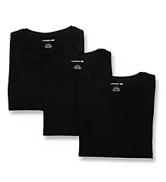 Essential 100% Cotton Crew Neck T-Shirts - 3 Pack BLK XL