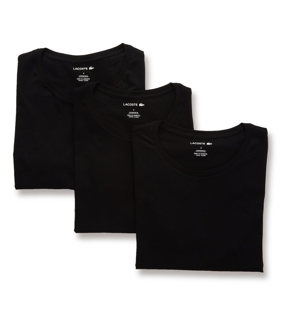 Essential 100% Cotton Crew Neck T-Shirts - 3 Pack by Lacoste