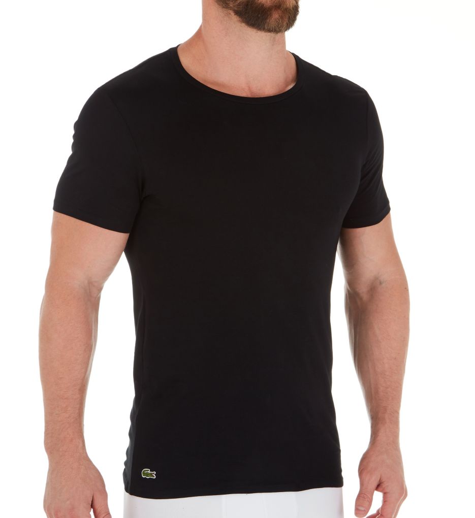 Lacoste Essentials 100% Cotton Black Men Crew Neck Slim T-Shirts 3 Pac –  Last Stop Clothing Shops