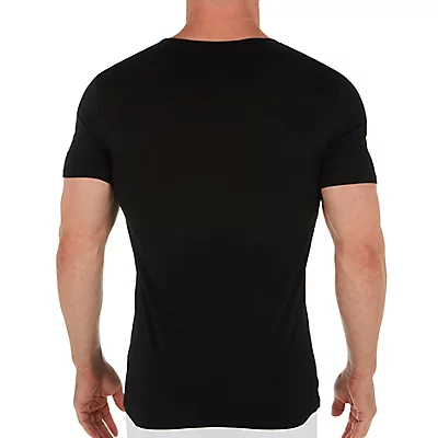 Essential 100% Cotton V-Neck T-Shirts - 3 Pack