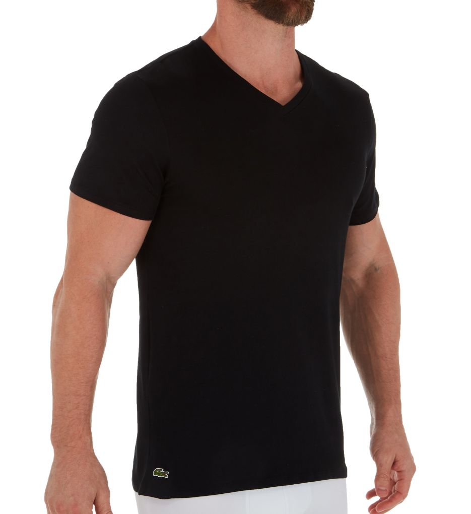 Lacoste Slim Fit V-Neck T-Shirts - 3 - Lacoste Undershirts