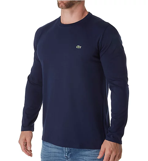 Lacoste Pima Long Sleeve Crew Neck T-Shirt TH6712