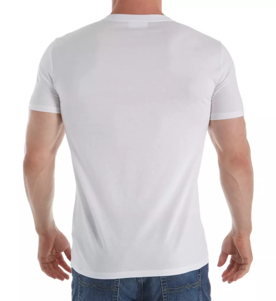 Big and Tall Cotton V-Neck T-Shirt BLK 3XL