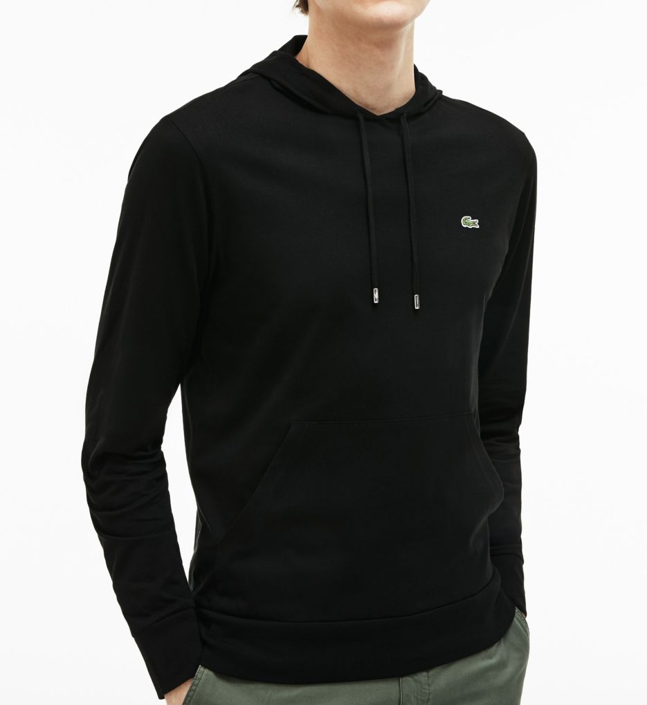 Lacoste men's hooded cotton best sale jersey sweatshirt