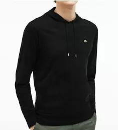 Hooded Cotton Jersey Sweatshirt BLK 4XL